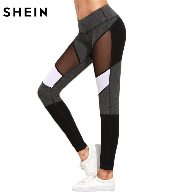 SHEIN Sport Seamluxe Tummy Control Flare Leg Sports Pants workout