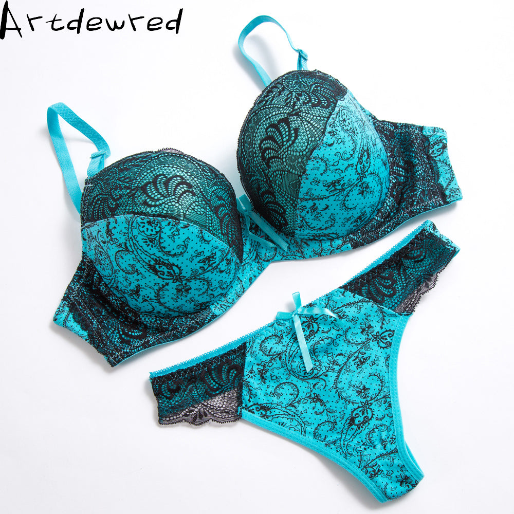 Embroidery Intimates Floral Bra And Panty Sets – Vipactivewear