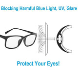 Brightzone Anti Blue Light Computer Gaming Unisex Eyeglasses
