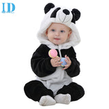 IDGIRL Flannel Baby Clothes Cartoon Animal Jumpsuits