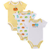 Mother Nest 3 Piece Overall Summer Cotton Baby Bodysuit Jumpsuit