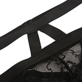 Black Choker Lace Bra and Bralette Panty Set. Plus Sizes Available.