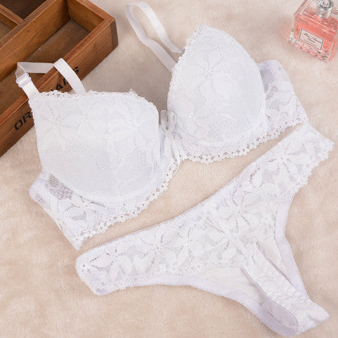 Lace Embroidery Push Up Bra and Panty Set. Plus Sizes. – Vipactivewear