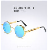 EYECRAFTERS Gold Metal Gothic Polarized Unisex Steampunk Sunglasses