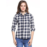 Long Single Breasted Plaid Cotton Shirt. 19 Colors Available.