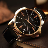 Men's Quartz Golden Wristwatch 