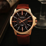 YAZOLE Men's Quartz Golden Wristwatch