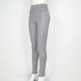 SMOVES Womens Suede Stretchable Skinny Tight Pencil Pant Good Elasticity Side Zipper High Waist