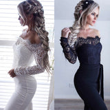 Women High Quality Lace Embroidery Jumpsuit