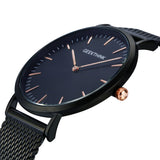 Geekthink Men's Black Japan Stainless Steel Luxury Quartz Watch