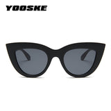 YOOSKE Vintage Cat Eye Sunglasses Women Trend Ladies Outdoor Personality Sun Glasses Color Glasses UV400 Shades for W Eyewear