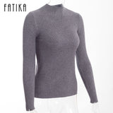 Turtleneck Knitted  Pullover Sweater