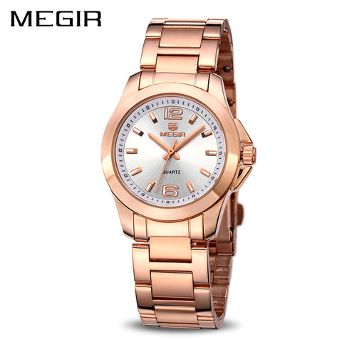 MEGIR Ladies Quartz Luxury Couple Dress Wristwatch
