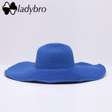 Ladybro Wide Brim Floppy Straw Sun Hat